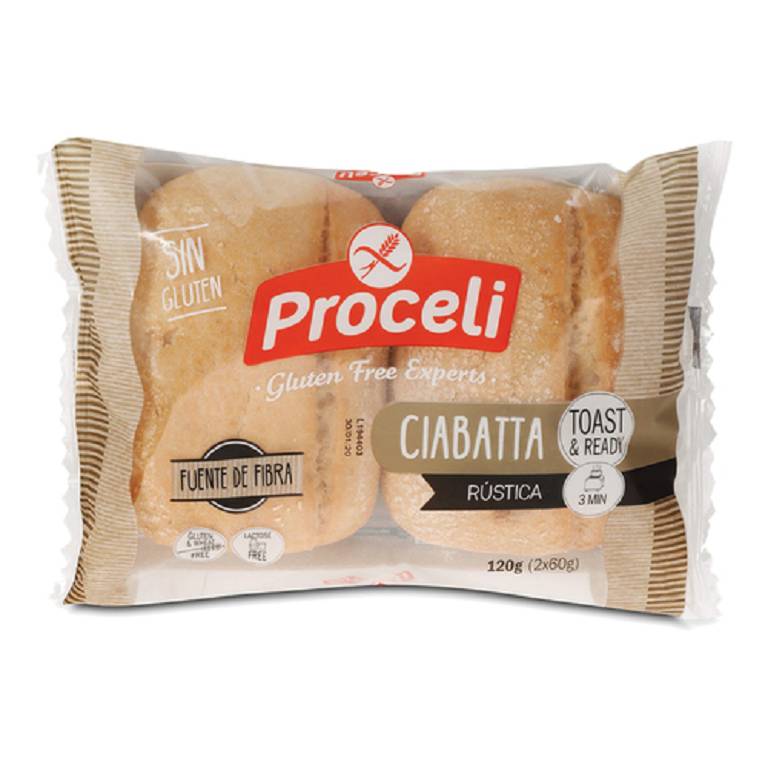 PROCELI CIABATTA RUSTICA 2X60G